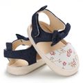 Baby / Toddler Girl Pretty Floral Print Velcro Sandals White