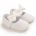 طفل / طفل الفتاة رائعتين الديكور BOWKNOT الأحذية الفيلكرو الصلبة الاميرة أبيض image 1