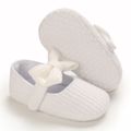 طفل / طفل الفتاة رائعتين الديكور BOWKNOT الأحذية الفيلكرو الصلبة الاميرة أبيض image 2