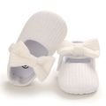طفل / طفل الفتاة رائعتين الديكور BOWKNOT الأحذية الفيلكرو الصلبة الاميرة أبيض image 4