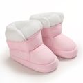 Baby / Toddler Winter Warm Velcro Pink Prewalker Shoes Pink image 2