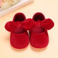 Baby / Toddler Bow Velcro Soft Sole Prewalker Shoes Red image 1