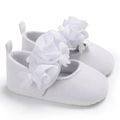 Baby / Toddler Big Floral Decor Prewalker Shoes White image 2