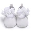 Baby / Toddler Big Floral Decor Prewalker Shoes White image 1