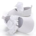 Baby / Toddler Big Floral Decor Prewalker Shoes White image 4
