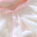Solid Hooded 3D Rabbit Ear Decor Coat White image 4