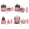 3-piece Multicolorful Diaper Bag Diagonal Bag Backpack Large Capacity Color block