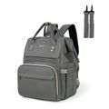 Diaper Bag Backpack Mom Bag Multifunction Waterproof Large Capacity Maternity Back Pack with Stroller Straps Dark Grey image 1