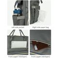 Bolsa de fraldas mochila bolsa mãe multifuncional à prova d'água mochila de maternidade de grande capacidade com alças de carrinho Cinza Escuro image 4