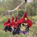 10-pack Halloween Skull Series Pendant  Red
