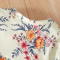 3 unidades Bebé Menina Flores isoladas Bonito Manga comprida Conjunto para bebé Amarelo image 5