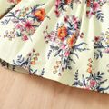 3pcs Floral Allover Long-sleeve Yellow Baby Set Yellow image 4