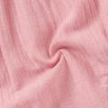 100% Cotton Solid Bow and Ruffle Decor Casual Pants Harem Pants Pink image 5