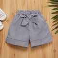 1pc Baby Girl casual Stripes Shorts Grey