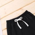 100% Cotton Solid Baby Casual Shorts Black