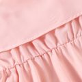 Beautiful Kid Girl Daisy Print Lace Bowknot Decor Slip Dress Pink