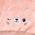 2-piece Toddler Girl Cat Pattern Fuzzy Pullover and Pink Pants Set Light Pink image 4