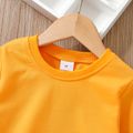 Toddler Boy 100% Cotton Casual Solid Pullover Sweatshirt Yellow