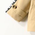 Baby Boy Letter Design Long-sleeve Single Breasted Coat Khaki image 5