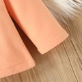 2pcs Toddler Girl Sweet Bows Design Cap and Doll Collar Button Design Coat Pink image 5
