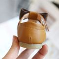 Toddler / Kid Girl Bowknot Solid Magic Stick Casual Sweet Flat Shoes Brown image 4