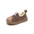 Toddler / Kid Shell Head Design Warm Sneakers Brown