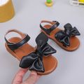 Toddler Bow Decor Black Sandals Black image 5