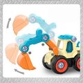 ألعاب سيارات هندسية مكونة من 4 عبوات للأولاد والشاحنات مجموعة بناء جذع السيارة لألعاب السيارات الهندسية التعليمية متعدد الألوان image 4