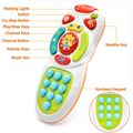 Musical TV Remote Control Toy with Light and Sound Early Education Learning Remote Toy Multi-color image 4