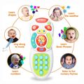 Musical TV Remote Control Toy with Light and Sound Early Education Learning Remote Toy Multi-color