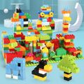 Blocos de 140 peças diy com mais de 3 anos de idade jogam brinquedos educativos para construção de cidades para crianças modelo blocos diy (cor aleatória) Multicolorido image 5