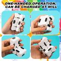 Infinity Cube Fidget Sensory Toy New Mini Hand Held Puzzle Cube Toy Magic Puzzle Flip Toy for Kids Adult Stress Anxiety Relief and ADHD Finger Cube and Office Desk Gadget Gift for Killing Time White