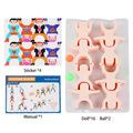 16-pack Kids Stacking Balancing Block Building Toy Play Kits Montessori Early Educational Puzzle Game (Stickers Random) Multi-color image 1