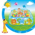 Kids Ball Pit Play Tent Portable Foldable Ball Pool for Indoor Outdoor Play Tent Blue image 4