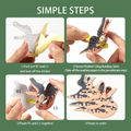 3D Paper Animal Dinosaur Jigsaw Puzzle DIY Kit Premium Cardboard Models Kids Crafts Gift Green image 2