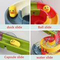 66Pcs Baby Bath Toys DIY Marble Race Run Assembling Track Water Slideway Toys Bathroom Bathtub Toys Multi-color image 4