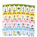 Talking Flash Cards Learning Toys Childhood Early Intelligent Education Audio Card Reading Learning English Machine with 224 Words for Age 2-6 Years Black/White