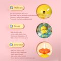 Baby Bath Toys Land and Water 2 in 1 Tumbler Water Gun Little Yellow Duck Amphibious Bathtub Shower Pool Toys Pink image 2