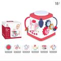 Baby Activity Cube Toy Early Learning Infant Sensory Toys Musical Activity Cube for 18 Months+ for Girls Boys Color-A image 1