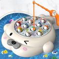 Fishing Game Play Set Includes 12  Fish and 2 Fishing Poles Color Recognition Fine Motor Skill Training Gifts for Boys Girls Color-A image 5
