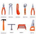 44pcs Tools Box Set Kids Role Play Simulation Engineer Repair Tools Electric Drill Screwdriver Pretend Play Tool Toys Color-A image 3