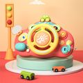 Toddler Steering Wheel Toy with lights and sounds Simulate Driving Car Cartoon Driving Steering Wheel Toy Color-A image 2