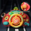 Toddler Steering Wheel Toy with lights and sounds Simulate Driving Car Cartoon Driving Steering Wheel Toy Color-A image 4