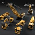 Plastic Crane Toy Car Construction Site Vehicles Toy Classic Model Toy for Boys Gifts Color-A image 1