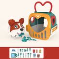 Plastic House Toddlers/Kids Play House Toy Puppy Dog Simulation Animal Boys and Girl(The Colors of Spare Parts are Random, and 4 Puppy Styles are Shipped Randomly) Color-A image 1