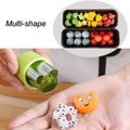 12 Pcs Vegetable Cutter Shapes Set,Mini Pie,Fruit and Cookie Stamps Mold Pale Green