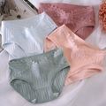 Maternity Color Block Plain Underwear Pink