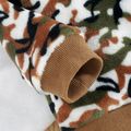 2pcs Baby All Over Camouflage Long-sleeve Flannel Pullover and Trousers Set Multi-color
