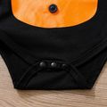 Halloween 3pcs Baby Boy 95% Cotton Long-sleeve Bow Tie Romper with Detachable Bat Decor and Hat Set Black