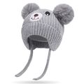 Baby / Toddler Cute Cartoon Bear Warm Plush Ear Protection Beanie Hat Grey image 5